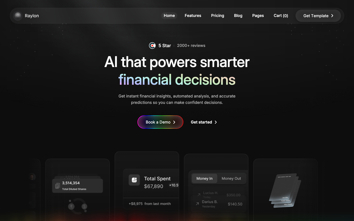 Пример работы KINETIK CLICK: AI-финансы SaaS
